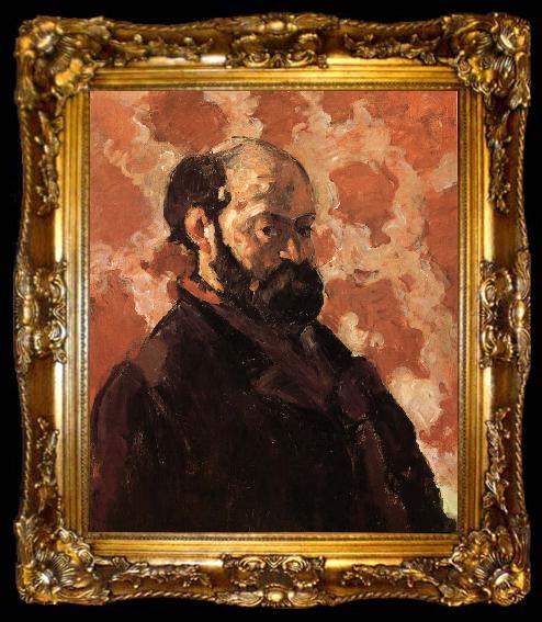 framed  Paul Cezanne self portrait, ta009-2